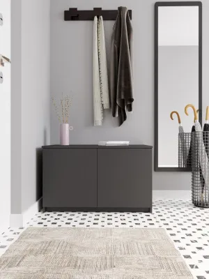 Антресоль-тумба универсальная «Челси» Графит/графит (ШхВхГ) 902х540х514 мм