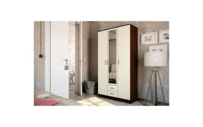 Шкаф 3-х створчатый «Фиеста» Венге/Лоредо (Ш*В*Г) 1200*2016*520 мм.