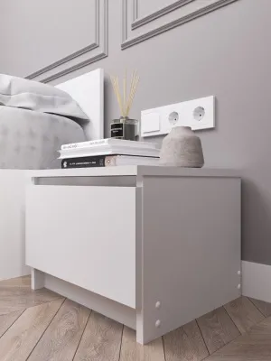 Антресоль-тумба универсальная «Челси» Белый глянец/белый (ШхВхГ) 902х540х514 мм