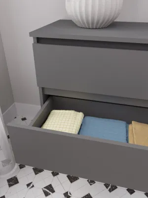 Комод «Челси» 1202 (6 ящиков) Графит/графит (ШхВхГ) 1202х768х450 мм