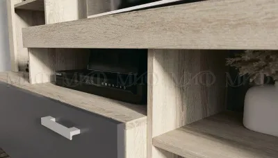 Комод «Ангара» Дуб Юкон/Графит софт (Ш*В*Г) 1602х1040х476 мм