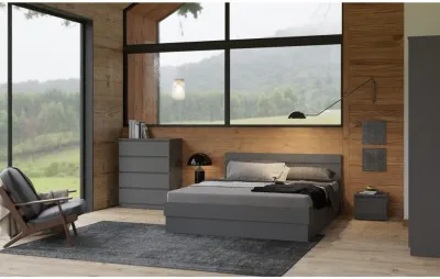 Спальня «Челси» Графит/графит Комплектация 1 5 модулей