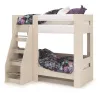 Кровать двухярусная «Симба» Белый глянец/Дуб Белфорт (ШхВхГ) 1976*1700*1358 мм