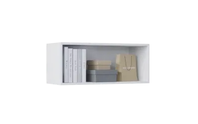 Тумба навесная №2 Оливия Белый глянец/белый