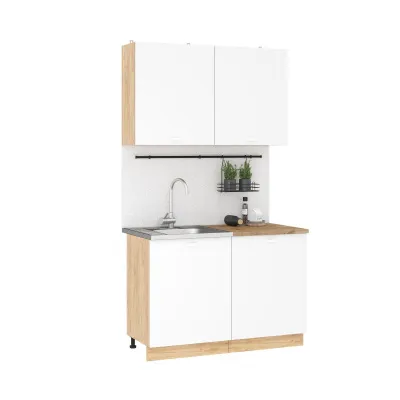 Кухня Дана 1,2 м белый/дуб крафт золотой