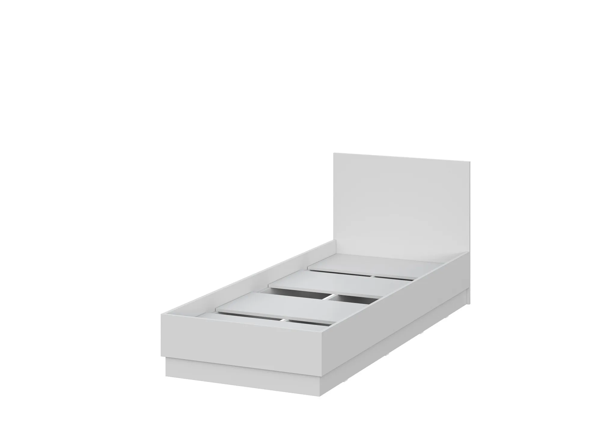 Кровать Айден КР06-800 серая 80 см