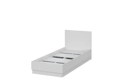 Кровать Айден КР06-800 серая 80 см