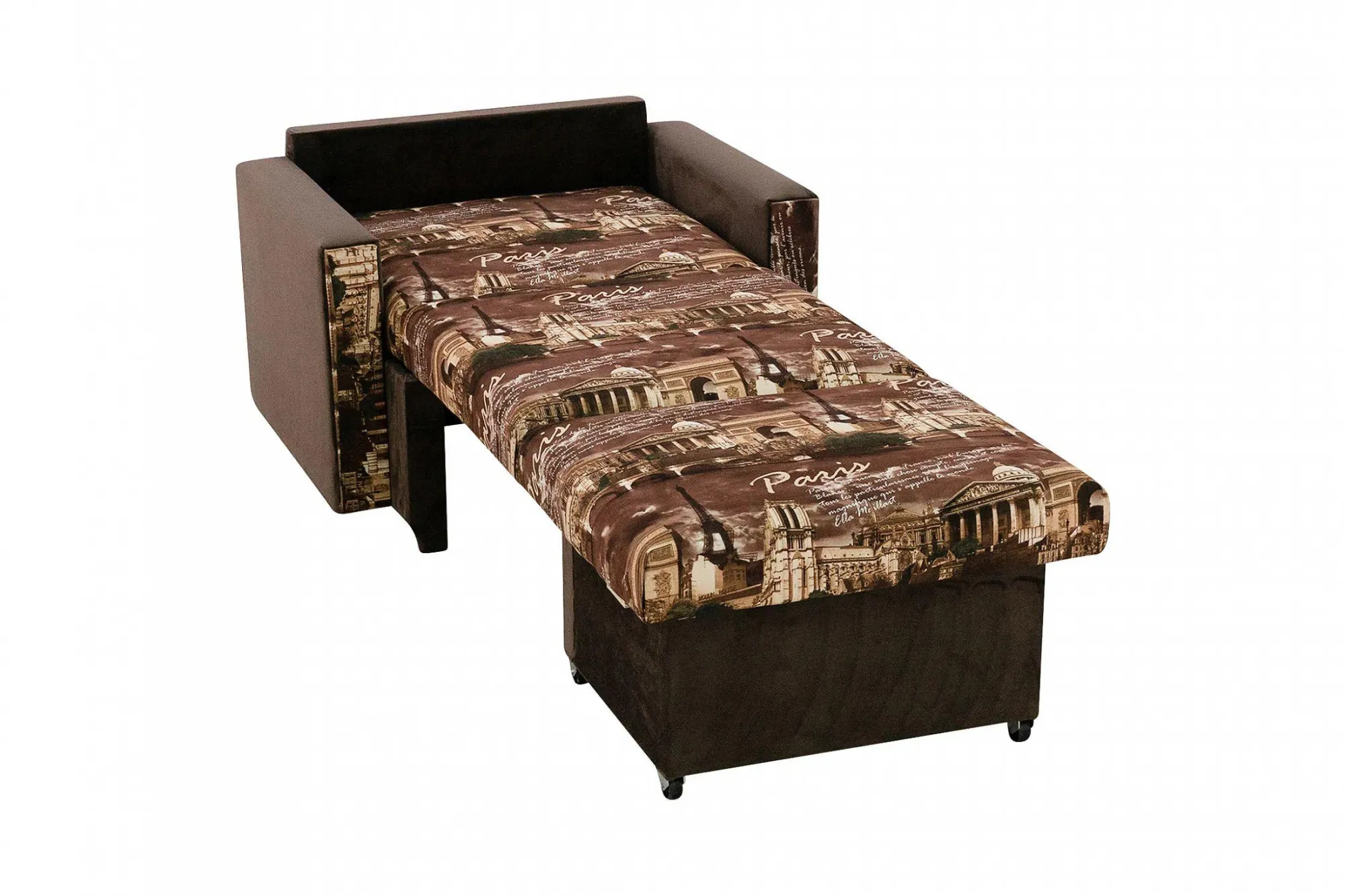Выкатной кресло-кровать «Париж» СМ 80 коричневый (Ш*Г*В) 1040*1000*900 мм Выкатной кресло-кровать «Париж» СМ 80 коричневый (Ш*Г*В) 1040*1000*900 мм