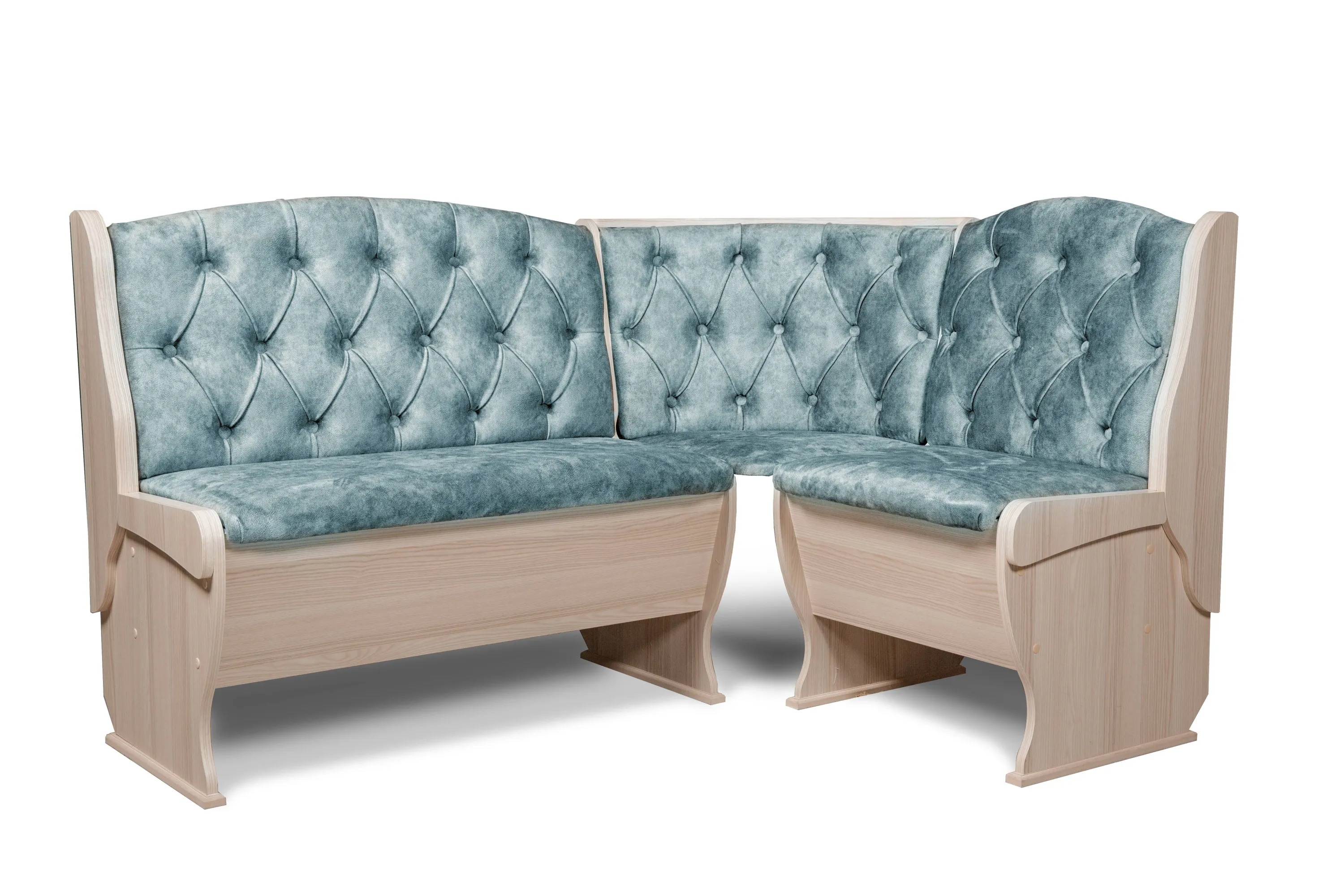 Кухонный уголок «Орхидея ЛЮКС» Ясень/Лагуна (ШхВхГ) 1500х850х1100 мм