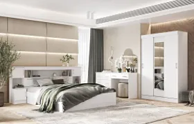 Спальня Бася Белая Спальня Бася Белая