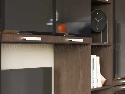 Гостиная «Асти» Вариант №1 Шоколад/венге (ШхВхГ) 2682х2150х382 мм