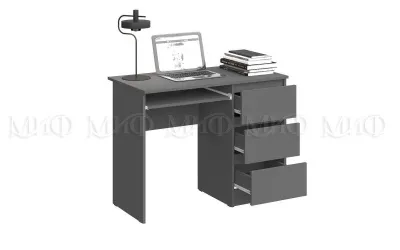 Стол письменный «Челси» Графит/графит (ШхВхГ) 1002х768х524 мм