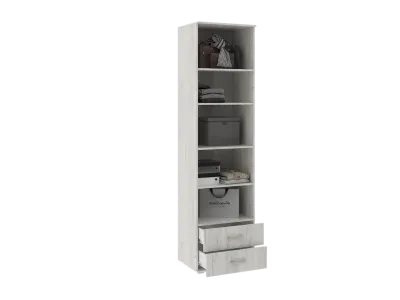 Шкаф бельевой Ева NEW (600) Дуб крафт белый 60 см