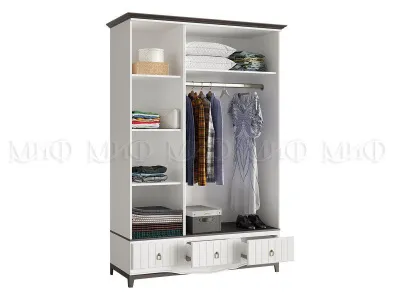 Спальня «Вояж» Венге/Белый Комплектации 1 5 модулей Спальня «Вояж» Венге/Белый Комплектации 1 5 модулей