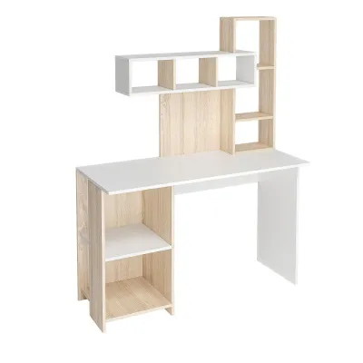 Стол компьютерный Олимп дуб сонома/белый  120 см