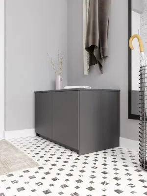 Антресоль-тумба универсальная «Челси» Графит/графит (ШхВхГ) 902х540х514 мм