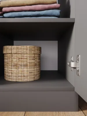 Пенал «Челси» 1 створка Графит/графит (ШхВхГ) 402х2022х514 мм