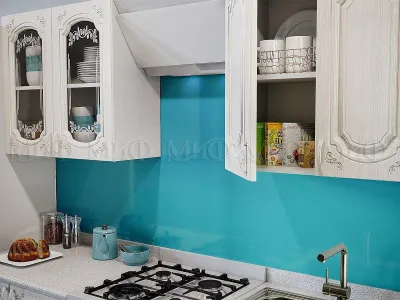 Кухня «Лиза-1» Белый матовый/Антарес МДФ 1,6 метра