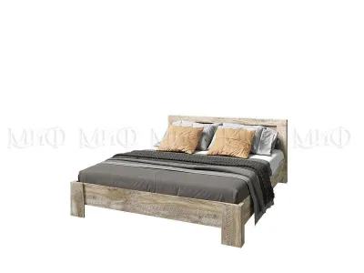 Спальня «Ривьера» Дуб Юкон/Бетон темный Комплектация 1 (5 модулей)