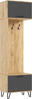 Прихожая Флэш Графит /Дуб крафт комплектация №1 Прихожая Флэш Графит /Дуб крафт комплектация №1