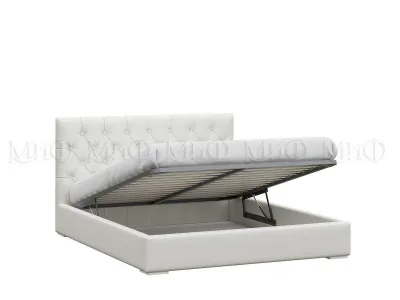 Кровать мягкая « Парма » Сандал светлый с ПМ 1.6 (ШхВхГ) 1800х1125х2140 мм