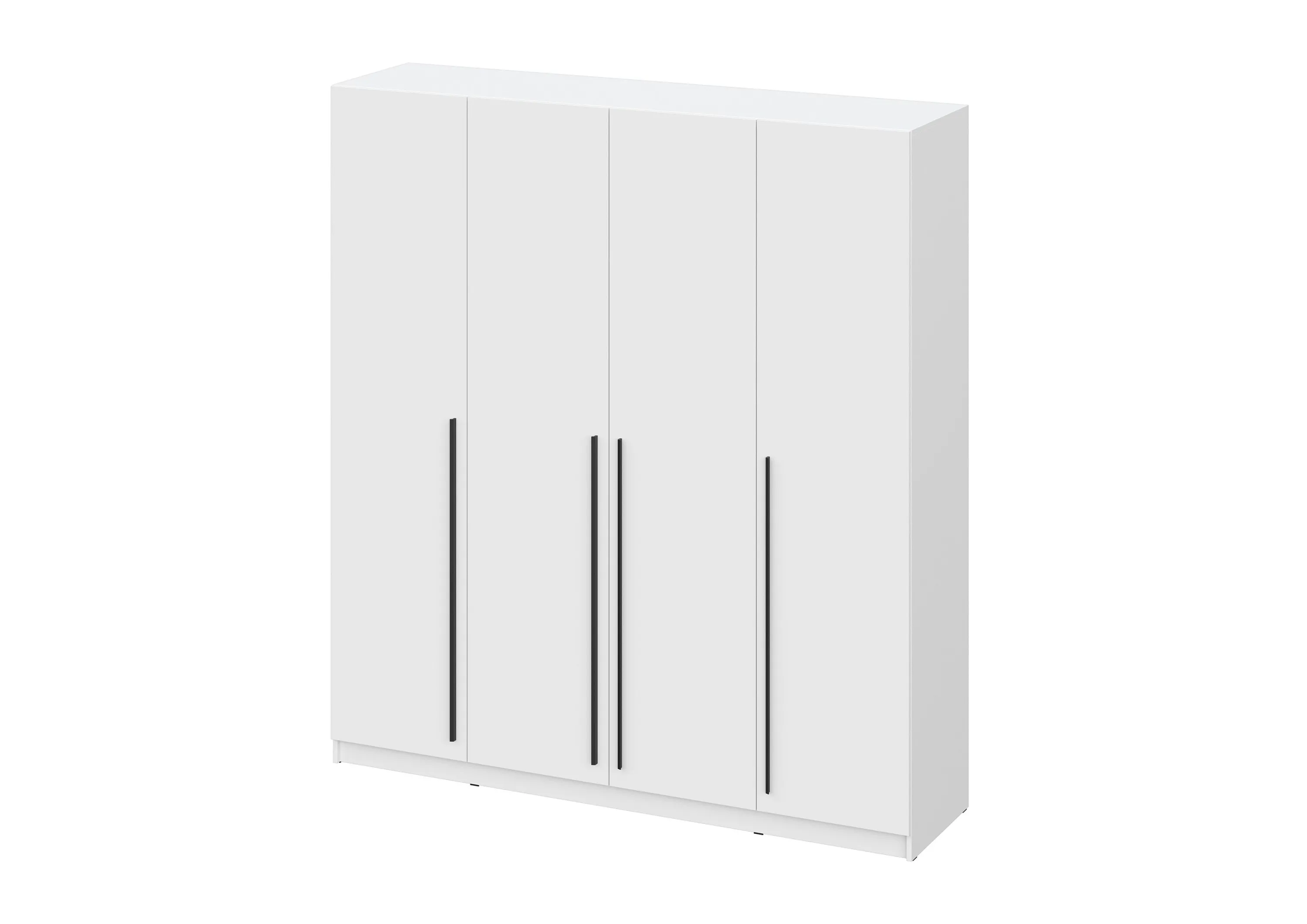 Шкаф распашной Берген ШК-2000 белое дерево/белое дерево 200 см