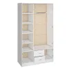 Шкаф Ронда ШК-3 белое дерево/белое дерево 120 см