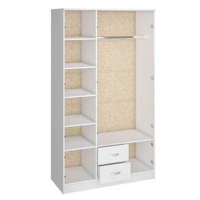 Шкаф Ронда ШК-3 белое дерево/белое дерево 120 см