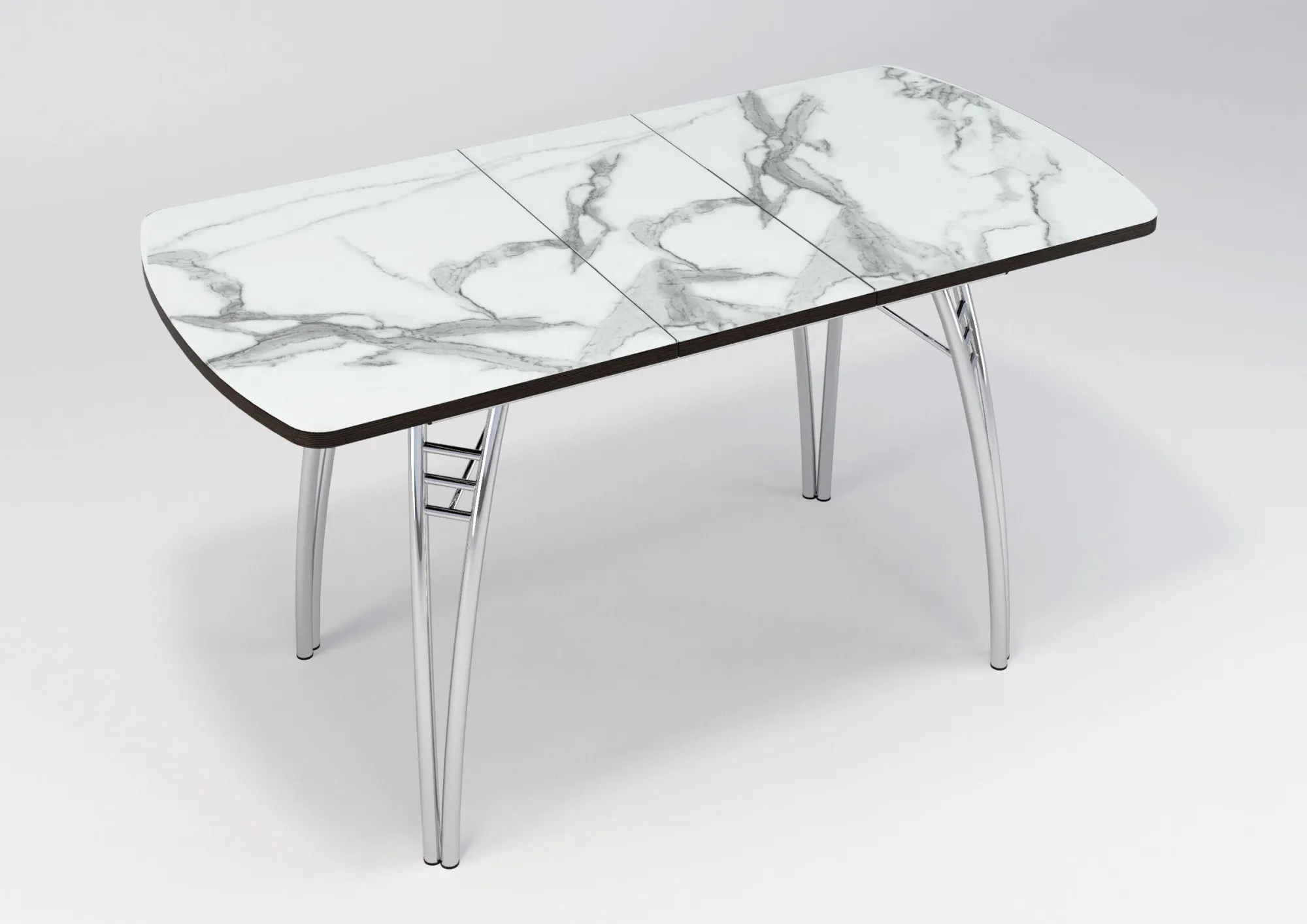 Раздвижной стол Интерьер Белый мрамор