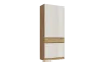 Прихожая «Роджина» Шкаф 2-х ств Дуб крафт/Белый глянец (ШхВхГ): 1000х2400х520 мм
