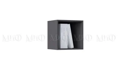 Шкаф навесной малый Оливия Графит софт/графит