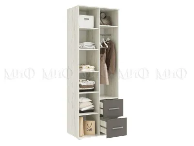 Спальня Фиеста NEW Графит/дуб крафт белый Вариант №3