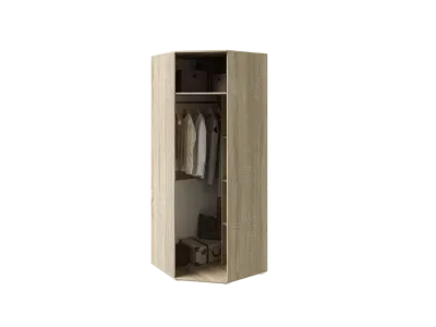 Шкаф « Ким » Угловой Сонома/Графит софт (ШхВхГ) 874х2236х874 мм