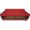 Диван-книжка «Сканди» Бордовый (ШхГхВ) 2210х900х990 мм