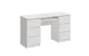 Стол письменный «Челси» 6 ящиков Белый глянец/белый (ШхВхГ) 1386х768х490 мм Стол письменный «Челси» 6 ящиков Белый глянец/белый (ШхВхГ) 1386х768х490 мм