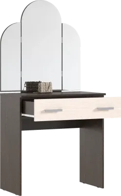 Стол с зеркалом «Бася» СТ 551 Венге/белфорт (В*Ш*Г) 1580х820х430 мм