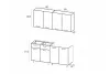 Кухня «Рио-1» ЛДСП белый/ дуб крафт 1.6 метра