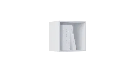 Шкаф навесной малый Оливия Белый глянец/белый