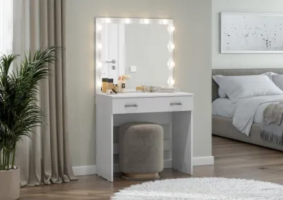 Туалетный столик Ронда СТ-01 белое дерево 80 см Туалетный столик Ронда СТ-01 белое дерево 80 см