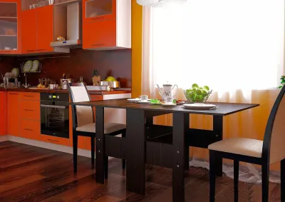 Стол-книжка венге (ШхВхГ) 1000х750х226 мм