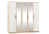 Шкаф 5-ти ств. «Мартина» Дуб Сонома/Белый глянец (Ш*В*Г) 2000х2016х520 мм