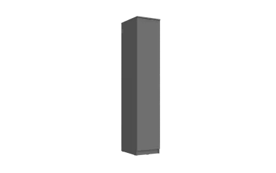 Пенал «Челси» 1 створка Графит/графит (ШхВхГ) 402х2022х514 мм