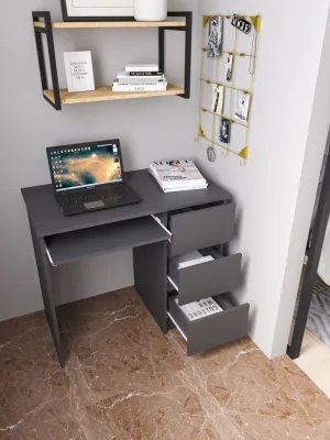 Стол письменный «Челси» Графит/графит (ШхВхГ) 1002х768х524 мм