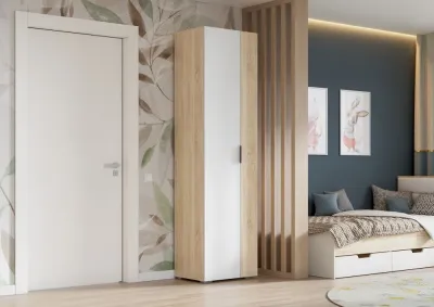 Шкаф Норд ШК02-600 Софт пломбир/дуб сонома 60 см 