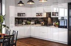 Кухня Техно Белый глянец Кухня Техно Белый глянец