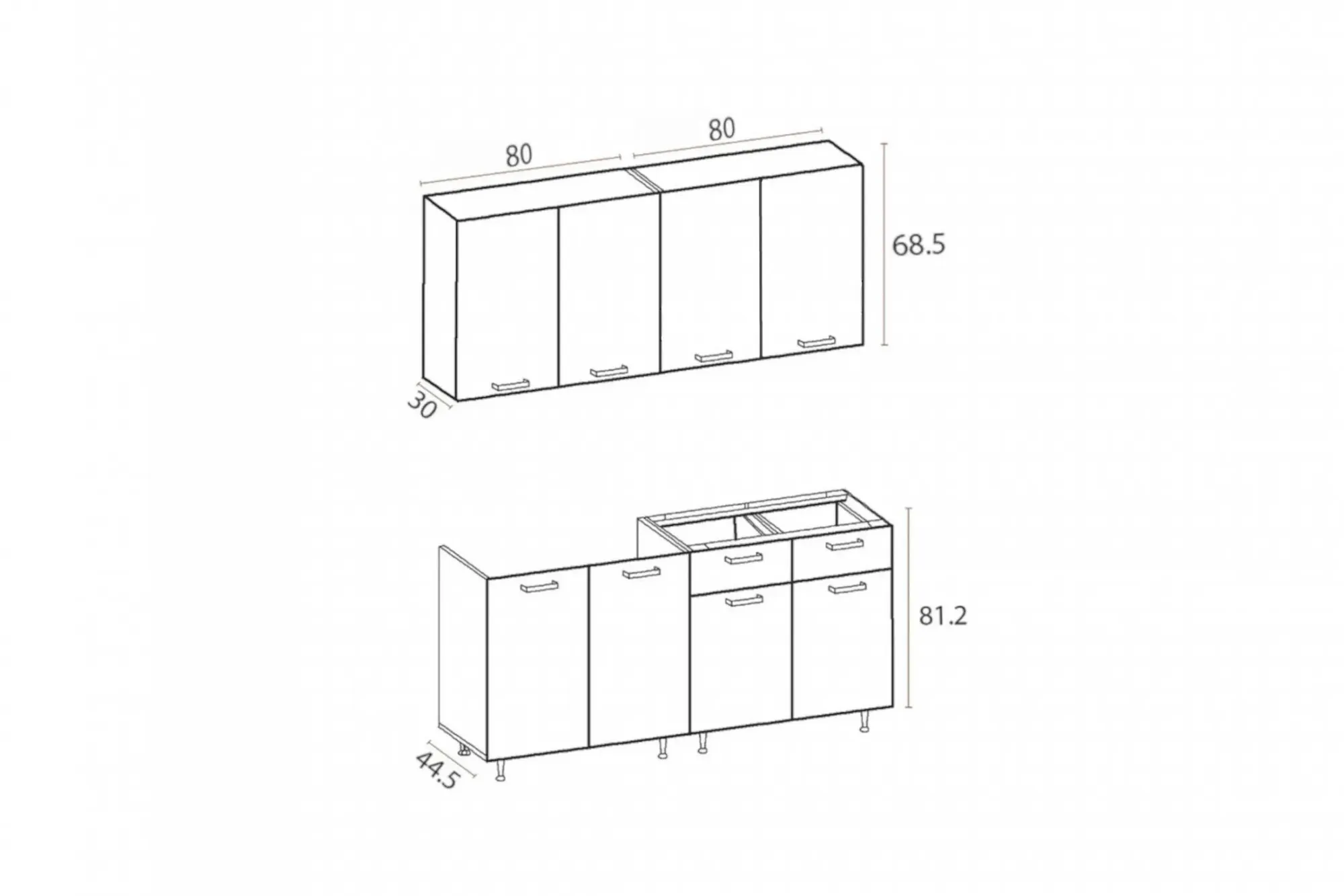Кухня «Рио-1» Красная 1,6 метра Кухня «Рио-1» Красная 1,6 метра