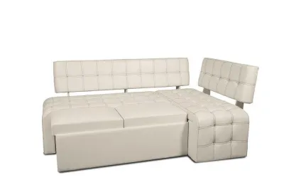 Кухонный угловой диван со спальным местом «Прага» Крем (ШхВхГ) 2000х840х1320 мм