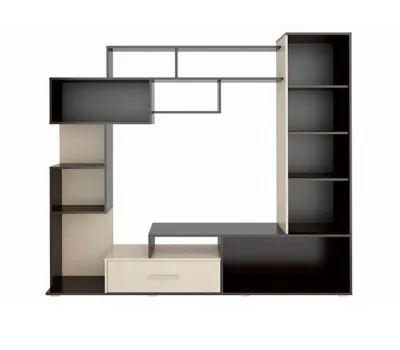 Гостиная «Капри» Венге/дуб белфорт (Ш*В*Г) 2100х1820х420 мм