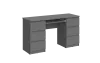 Стол письменный «Челси» 6 ящиков Графит/графит (ШхВхГ) 1386х768х490 мм