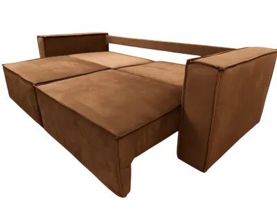 Диван-трансформер «Лофт» Коричневый (ШхГхВ) 2420х960х750 мм